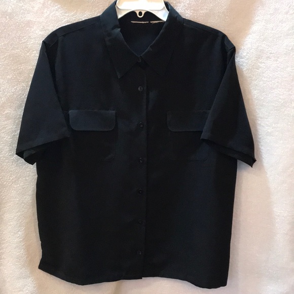 Unbranded Tops - ***Women’s black button-up blouse.***